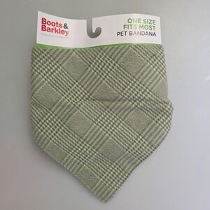 Boots & Barkley Tweed Full‎ Tie Dog Bandana Sage Green